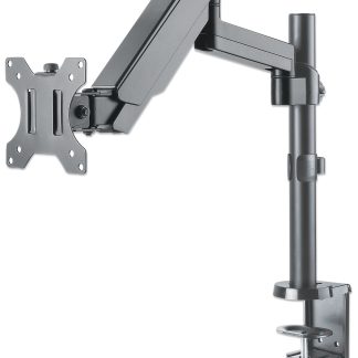Soporte universal de pared para monitor MANHATTAN con pistón a gas,Soporta un monitor de 17
