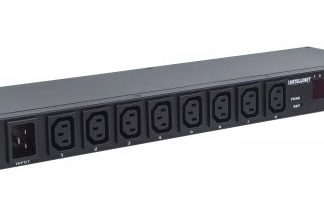 Barra Multicontactos INTELLINET 8 salidas para montaje en rack de 19"
